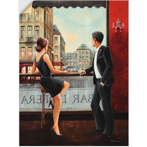 4057738235668 - Wandbild ARTLAND Bar Bilder Gr B H 60 cm x 80 cm Wandaufkleber - Vinyl Bar & Lounges 1 St rot Bild Metallbild Metallbilder Bilder als Alubild Leinwandbild Wandaufkleber oder Poster in versch Größen