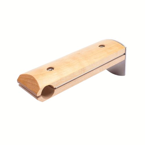 4016318202414 - Gardinenstangenhalter Träger Natura für 16 mm Gardinenstangen Skandinavia Gardinenstangenhalterungen Gr Länge 135 cm braun (edelstahlfarben buchefarben) Gardinenstangenhalter Gardinenstangenhalterungen Halter Träger für Stangen Rohre 16 mm