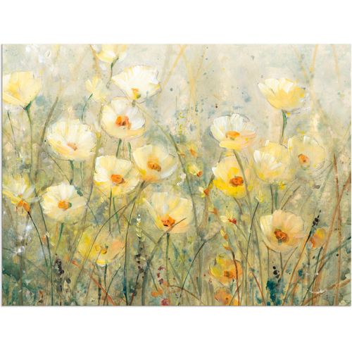 4058661384058 - Wandbild ARTLAND Sommer in voller Blüte I Bilder Gr B H 40 cm x 30 cm Alu-Dibond-Druck Blumenwiese Querformat 1 St gelb Bild Metallbild Metallbilder Bilder als Alubild Leinwandbild Wandaufkleber oder Poster in versch Größen