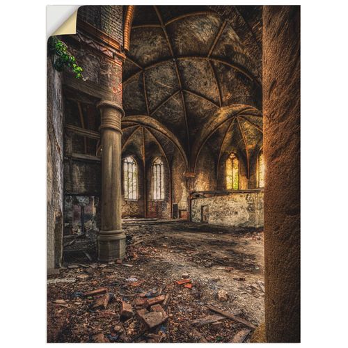 4057738639473 - Wandbild ARTLAND Lost Place - verlassene Kirche II Bilder Gr B H 90 cm x 120 cm Wandaufkleber - Vinyl Gebäude Hochformat 1 St braun Kunstdrucke als Leinwandbild Wandaufkleber in verschied Größen 4057738639473 - Wandbild ARTLAND Lost Place - verlassene Kirche II Bilder Gr B H 90 cm x 120 cm Wandaufkleber - Vinyl Gebäude Hochformat 1 St braun Kunstdrucke als Leinwandbild Wandaufkleber in verschied Größen