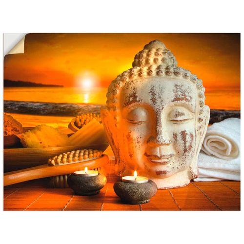 4057738287797 - Wandbild ARTLAND Bad-Zubehör mit Buddha-Statue Bilder Gr B H 80 cm x 60 cm Wandaufkleber - Vinyl Religion Querformat 1 St braun Bild Poster Bilder als Alubild Leinwandbild Wandaufkleber oder in versch Größen 4057738287797 - Wandbild ARTLAND Bad-Zubehör mit Buddha-Statue Bilder Gr B H 80 cm x 60 cm Wandaufkleber - Vinyl Religion Querformat 1 St braun Bild Poster Bilder als Alubild Leinwandbild Wandaufkleber oder in versch Größen