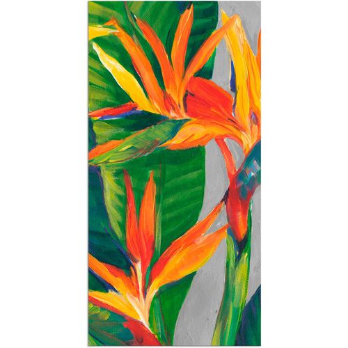 4058661396174 - Wandbild ARTLAND Paradiesvogel II Bilder Gr B H 30 cm x 60 cm Alu-Dibond-Druck Pflanzen Hochformat 1 St grün Bild Poster Bilder als Alubild Leinwandbild Wandaufkleber oder in versch Größen