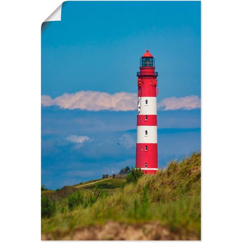 4059745286008 - Wandbild ARTLAND Leuchtturm von Amrum Bilder Gr B H 20 cm x 30 cm Poster Gebäude 1 St bunt Kunstdrucke Bilder als Alubild Leinwandbild Wandaufkleber oder Poster in versch Größen
