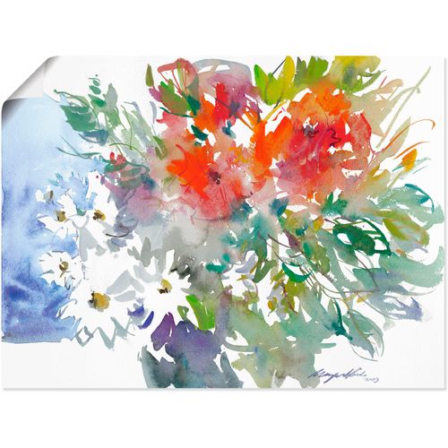 4055327292344 - Wandbild ARTLAND Blumenstrauß II Bilder Gr B H 60 cm x 45 cm Poster Blumen 1 St bunt Bild Poster Bilder als Alubild Leinwandbild Wandaufkleber oder in versch Größen
