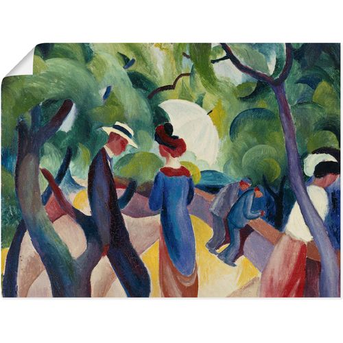 4055327542845 - Wandbild ARTLAND Promenade 1913 Bilder Gr B H 60 cm x 45 cm Poster Gruppen & Familien 1 St bunt Bild Poster Bilder als Leinwandbild Wandaufkleber oder in versch Größen