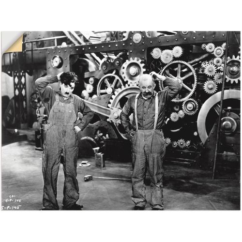 4059745079235 - Wandbild ARTLAND Moderne Zeiten 1936 Bilder Gr B H 80 cm x 60 cm Wandaufkleber - Vinyl Stars Querformat 1 St schwarz Bild Poster Bilder als Alubild Leinwandbild Wandaufkleber oder in versch Größen