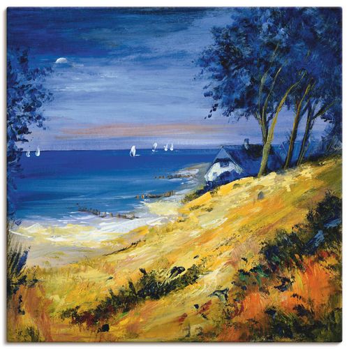 4055327469937 - Wandbild ARTLAND Das Meer zu Hause Bilder Gr B H 40 cm x 40 cm Leinwandbild Gewässer quadratisch 1 St lila Bild Poster Bilder als Leinwandbild Wandaufkleber oder in versch Größen