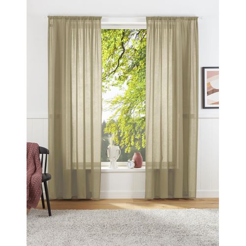 4004567294762 - Vorhang Lanea Gr 2 gelb (curry) B135cm H175cm Baumwolle Polyester LEGER HOME BY LENA GERCKE Gardinen Leinenoptik 1 Schal verschiedene Größen