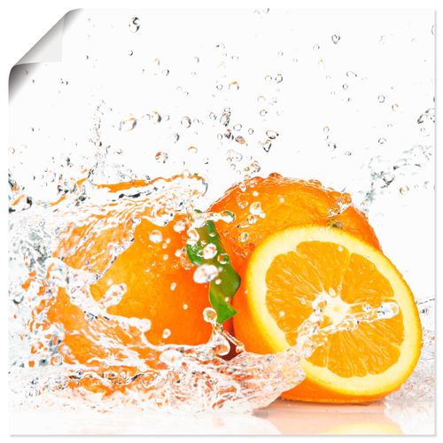 4055327617307 - Wandbild ARTLAND Orange mit Spritzwasser Bilder Gr B H 70 cm x 70 cm Poster Süßspeisen quadratisch 1 St orange Bild Metallbild Metallbilder Bilder als Alubild Leinwandbild Wandaufkleber oder Poster in versch Größen 4055327617307 - Wandbild ARTLAND Orange mit Spritzwasser Bilder Gr B H 70 cm x 70 cm Poster Süßspeisen quadratisch 1 St orange Bild Metallbild Metallbilder Bilder als Alubild Leinwandbild Wandaufkleber oder Poster in versch Größen