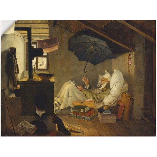 4062144485880 - Wandbild ARTLAND Der arme Poet 1839 Bilder Gr B H 60 cm x 45 cm Wandaufkleber - Vinyl Mann 1 St braun Bild Poster Bilder als Leinwandbild Wandaufkleber oder in versch Größen 4062144485880 - Wandbild ARTLAND Der arme Poet 1839 Bilder Gr B H 60 cm x 45 cm Wandaufkleber - Vinyl Mann 1 St braun Bild Poster Bilder als Leinwandbild Wandaufkleber oder in versch Größen