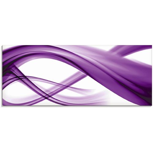 4055327016247 - Glasbild ARTLAND Abstrakte Komposition Bilder Gr B H 125 cm x 50 cm Glasbild Gegenstandslos 1 St lila Glasbilder in verschiedenen Größen