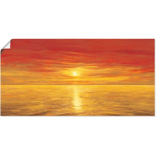 4055327298254 - Wandbild ARTLAND Oranges Meer Bilder Gr B H 100 cm x 50 cm Poster Meer Bilder Querformat 1 St orange Kunstdrucke als Alubild Leinwandbild Wandaufkleber oder Poster in versch Größen 4055327298254 - Wandbild ARTLAND Oranges Meer Bilder Gr B H 100 cm x 50 cm Poster Meer Bilder Querformat 1 St orange Kunstdrucke als Alubild Leinwandbild Wandaufkleber oder Poster in versch Größen