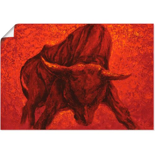 4055327300186 - Wandbild ARTLAND Katalanischer Stier Bilder Gr B H 100 cm x 70 cm Poster Wildtiere 1 St rot Bild Metallbild Metallbilder Bilder als Alubild Leinwandbild Wandaufkleber oder Poster in versch Größen 4055327300186 - Wandbild ARTLAND Katalanischer Stier Bilder Gr B H 100 cm x 70 cm Poster Wildtiere 1 St rot Bild Metallbild Metallbilder Bilder als Alubild Leinwandbild Wandaufkleber oder Poster in versch Größen