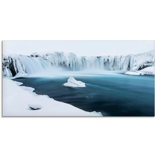 4057738008873 - Glasbild ARTLAND Godafoss Bilder Gr B H 60 cm x 30 cm Glasbild Gewässer Querformat 1 St weiß Bild Glasbild Glasbilder Bilder in verschiedenen Größen 4057738008873 - Glasbild ARTLAND Godafoss Bilder Gr B H 60 cm x 30 cm Glasbild Gewässer Querformat 1 St weiß Bild Glasbild Glasbilder Bilder in verschiedenen Größen