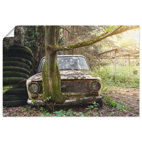 4059745897884 - Wandbild ARTLAND Lost Places - Rostlaube Lada- verlassen Bilder Gr B H 60 cm x 40 cm Poster Auto Querformat 1 St bunt Bild Poster Bilder als Alubild Leinwandbild Wandaufkleber oder in versch Größen