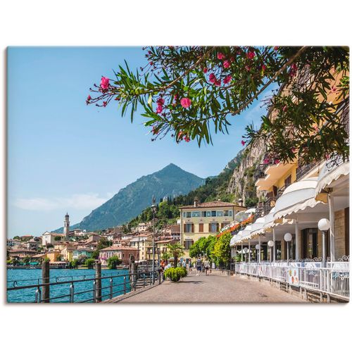 4057738111771 - Wandbild ARTLAND Gardasee Limone sul Garda I Bilder Gr B H 120 cm x 90 cm Leinwandbild Europa 1 St bunt Bild Kunstdruck Kunstdrucke Bilder als Alubild Leinwandbild Wandaufkleber oder Poster in versch Größen
