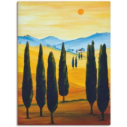 4058661431981 - Wandbild ARTLAND Sehnsucht nach der Toskana Bilder Gr B H 60 cm x 80 cm Leinwandbild Europa Hochformat 1 St orange Bild Poster Bilder als Alubild Leinwandbild Wandaufkleber oder in versch Größen
