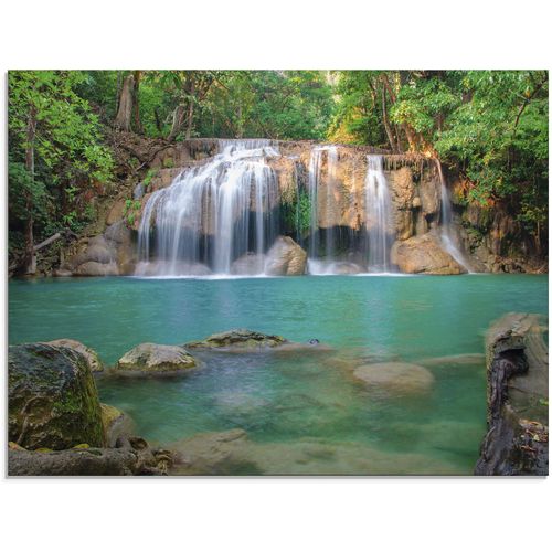 4058661632128 - Glasbild ARTLAND Wasserfall im Wald National Park Bilder Gr B H 80 cm x 60 cm Glasbild Gewässer 1 St grün Glasbilder in verschiedenen Größen 4058661632128 - Glasbild ARTLAND Wasserfall im Wald National Park Bilder Gr B H 80 cm x 60 cm Glasbild Gewässer 1 St grün Glasbilder in verschiedenen Größen