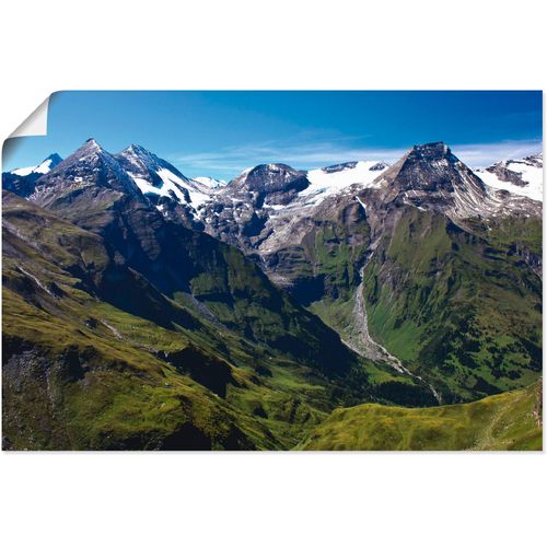 4057738601876 - Wandbild ARTLAND Berge rund um den Großglockner Bilder Gr B H 60 cm x 40 cm Poster Berge 1 St beige (naturfarben) Bild Kunstdruck Leinwandbild Kunstdrucke Bilder als Leinwandbild Wandaufkleber oder Poster in versch Größen