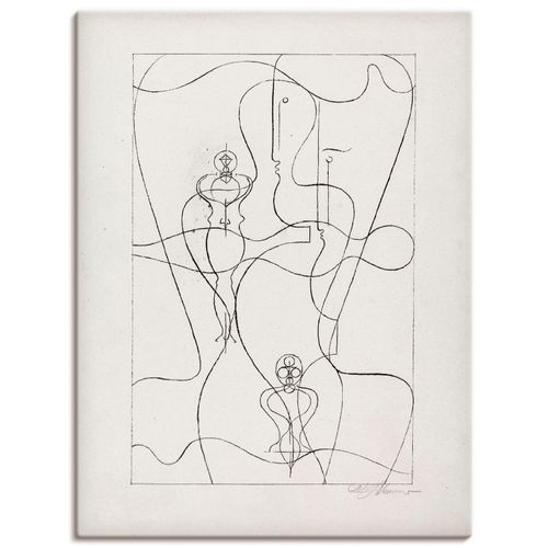4062144285817 - Wandbild ARTLAND Figurenplan 1920 Bilder Gr B H 30 cm x 40 cm Leinwandbild Körper 1 St beige (naturfarben) Bild Poster Bilder als Alubild Leinwandbild Wandaufkleber oder in versch Größen
