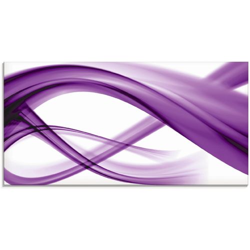 4055327016230 - Glasbild ARTLAND Abstrakte Komposition Bilder Gr B H 100 cm x 50 cm Glasbild Gegenstandslos 1 St lila Glasbilder in verschiedenen Größen
