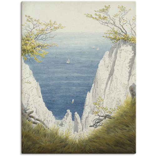 4058661235268 - Wandbild ARTLAND Kreidefelsen auf Rügen 1825 26 Bilder Gr B H 30 cm x 40 cm Leinwandbild Felsen 1 St blau Bild Poster Bilder als Alubild Leinwandbild Wandaufkleber oder in versch Größen