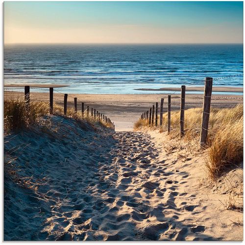 4058661084217 - Glasbild ARTLAND Weg zum Nordseestrand Sonnenuntergang Bilder Gr B H 30 cm x 30 cm Strand 1 St beige (naturfarben) Glasbilder Bilder in verschiedenen Größen 4058661084217 - Glasbild ARTLAND Weg zum Nordseestrand Sonnenuntergang Bilder Gr B H 30 cm x 30 cm Strand 1 St beige (naturfarben) Glasbilder Bilder in verschiedenen Größen