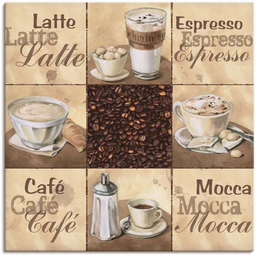 4055327145848 - Wandbild ARTLAND Kaffee Collage II Bilder Gr B H 70 cm x 70 cm Leinwandbild Getränke 1 St beige (naturfarben) Bild Poster Bilder als Alubild Leinwandbild Wandaufkleber oder in versch Größen 4055327145848 - Wandbild ARTLAND Kaffee Collage II Bilder Gr B H 70 cm x 70 cm Leinwandbild Getränke 1 St beige (naturfarben) Bild Poster Bilder als Alubild Leinwandbild Wandaufkleber oder in versch Größen
