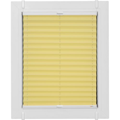 4001442861101 - Plissee One Size Style Crepe gelb (zartgelb weiß weiß) B85cm H190cm Obermaterial 85% Polyester 15% sonstige Fasern Plissees Zubehörfarbe weiß zum Klemmen 4001442861101 - Plissee One Size Style Crepe gelb (zartgelb weiß weiß) B85cm H190cm Obermaterial 85% Polyester 15% sonstige Fasern Plissees Zubehörfarbe weiß zum Klemmen