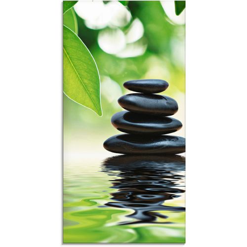4058661598585 - Glasbild ARTLAND Zen Steinpyramide auf Wasseroberfläche Bilder Gr B H 30 cm x 60 cm Zen 1 St grün Glasbilder Bilder in verschiedenen Größen 4058661598585 - Glasbild ARTLAND Zen Steinpyramide auf Wasseroberfläche Bilder Gr B H 30 cm x 60 cm Zen 1 St grün Glasbilder Bilder in verschiedenen Größen