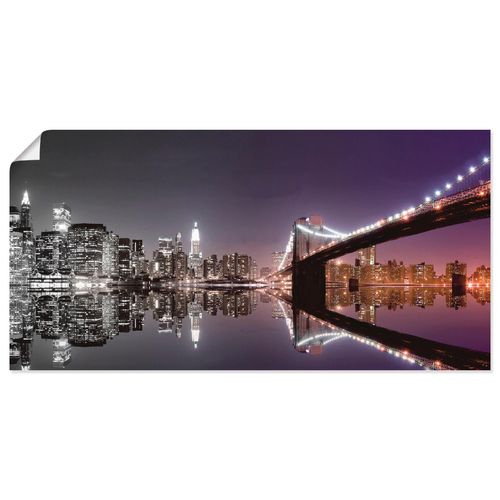 4059745916073 - Wandbild ARTLAND New York Skyline nächtliche Reflektion Bilder Gr B H 100 cm x 50 cm Poster Amerika Querformat 1 St schwarz Bild Poster Bilder als Alubild Leinwandbild Wandaufkleber oder in versch Größen 4059745916073 - Wandbild ARTLAND New York Skyline nächtliche Reflektion Bilder Gr B H 100 cm x 50 cm Poster Amerika Querformat 1 St schwarz Bild Poster Bilder als Alubild Leinwandbild Wandaufkleber oder in versch Größen