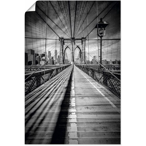 4062144758960 - Wandbild ARTLAND Brooklyn Bridge New York City Monochrom Bilder Gr B H 20 cm x 30 cm Poster New York Hochformat 1 St schwarz Kunstdrucke als Alubild Leinwandbild Wandaufkleber oder Poster in versch Größen 4062144758960 - Wandbild ARTLAND Brooklyn Bridge New York City Monochrom Bilder Gr B H 20 cm x 30 cm Poster New York Hochformat 1 St schwarz Kunstdrucke als Alubild Leinwandbild Wandaufkleber oder Poster in versch Größen