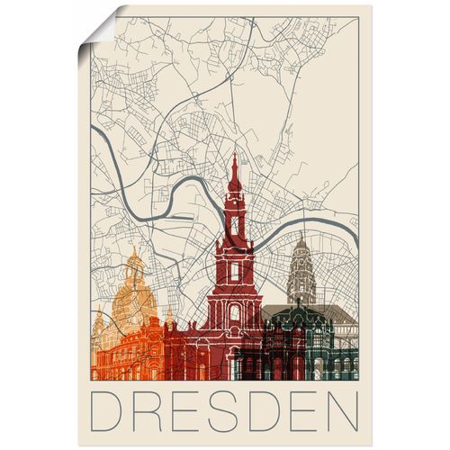 4059745965439 - Wandbild ARTLAND Retro Karte Dresden Bilder Gr B H 40 cm x 60 cm Poster Deutschland Hochformat 1 St beige (naturfarben) Bild Metallbild Metallbilder Bilder als Alubild Leinwandbild Wandaufkleber oder Poster in versch Größen 4059745965439 - Wandbild ARTLAND Retro Karte Dresden Bilder Gr B H 40 cm x 60 cm Poster Deutschland Hochformat 1 St beige (naturfarben) Bild Metallbild Metallbilder Bilder als Alubild Leinwandbild Wandaufkleber oder Poster in versch Größen