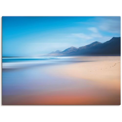 4055327356633 - Wandbild ARTLAND Fuerteventura Strandimpessionen 01 Bilder Gr B H 40 cm x 30 cm Leinwandbild Strand 1 St blau Bild Kunstdruck Kunstdrucke Bilder als Leinwandbild Wandaufkleber oder Poster in versch Größen