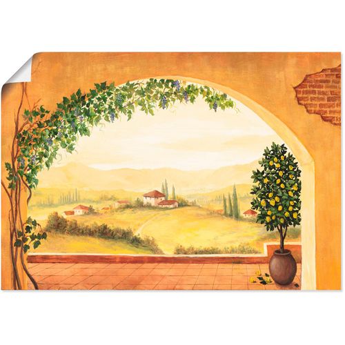 4055327300360 - Wandbild ARTLAND Weinranken vor der Toskanalandschaft Bilder Gr B H 100 cm x 70 cm Poster Fensterblick 1 St beige (naturfarben) Bild Poster Bilder als Alubild Leinwandbild Wandaufkleber oder in versch Größen 4055327300360 - Wandbild ARTLAND Weinranken vor der Toskanalandschaft Bilder Gr B H 100 cm x 70 cm Poster Fensterblick 1 St beige (naturfarben) Bild Poster Bilder als Alubild Leinwandbild Wandaufkleber oder in versch Größen