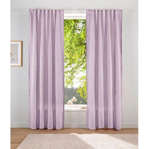 4004567281892 - Vorhang LESKA Gr 2 rosa B132cm H175cm Jacquard Polyacryl Polyester LEGER HOME BY LENA GERCKE Gardinen blickdicht glatt gewebt monochrom verschiedene Größen