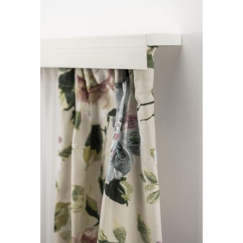 9002777286299 - Gardinenschiene GARESA Kunststoffschiene mit Blende Gardinenstangen Gr L 130 cm 3 läufig weiß Gardinenschienen Deckenmontage verlängerbar einfache Montage schlicht