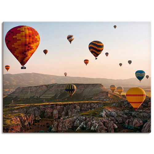 4057738316657 - Wandbild ARTLAND Kappadokien Ballonfahrt Bilder Gr B H 60 cm x 45 cm Leinwandbild Ballonfahren Querformat 1 St bunt Bild Leinwandbild Kunstdrucke Bilder als Alubild Leinwandbild Wandaufkleber oder Poster in versch Größen