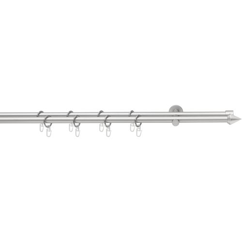 4015161090865 - Gardinenstange PUNTA Gardinenstangen Gr L 270 cm Ø 16 mm 2 läufig grau (chromfarben) Gardinenstangen Wandmontage mit Ringen 4015161090865 - Gardinenstange PUNTA Gardinenstangen Gr L 270 cm Ø 16 mm 2 läufig grau (chromfarben) Gardinenstangen Wandmontage mit Ringen
