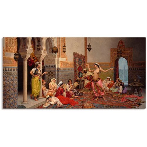 4055327104340 - Wandbild ARTLAND Tanz im Harem Bilder Gr B H 150 cm x 75 cm Leinwandbild Gruppen & Familien 1 St bunt Bild Poster Bilder als Leinwandbild Wandaufkleber oder in versch Größen