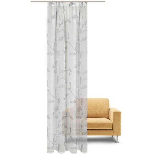 4007863632979 - Gardine Orsina Gr 1 grau (hellgrau) Gardinen 245cm Kräuselband 140cm Polyester Fertigschal - nature line B140cm H245cm 4007863632979 - Gardine Orsina Gr 1 grau (hellgrau) Gardinen 245cm Kräuselband 140cm Polyester Fertigschal - nature line B140cm H245cm
