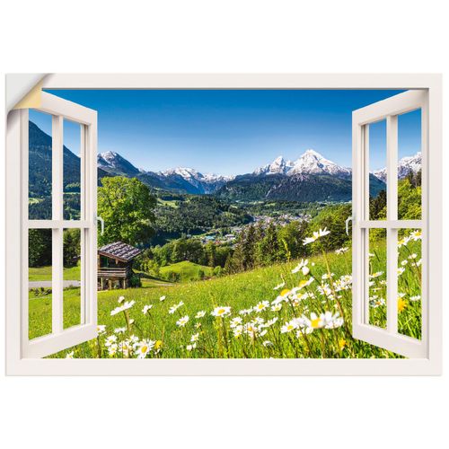 4057738351672 - Wandbild ARTLAND Fensterblick Bayerischen Alpen Bilder Gr B H 100 cm x 70 cm Wandaufkleber - Vinyl Berge Querformat 1 St weiß Bild Leinwandbild Kunstdrucke Bilder als Alubild Leinwandbild Wandaufkleber oder Poster in versch Größen 4057738351672 - Wandbild ARTLAND Fensterblick Bayerischen Alpen Bilder Gr B H 100 cm x 70 cm Wandaufkleber - Vinyl Berge Querformat 1 St weiß Bild Leinwandbild Kunstdrucke Bilder als Alubild Leinwandbild Wandaufkleber oder Poster in versch Größen