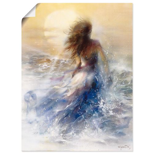 4057738456520 - Wandbild ARTLAND Sommer I Bilder Gr B H 30 cm x 40 cm Poster Frau Hochformat 1 St braun Bild Leinwandbild Kunstdrucke Bilder als Leinwandbild Wandaufkleber oder Poster in versch Größen