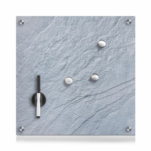 4003368116686 - Glas-Magnettafel memo dunkelgrau + 3 Magnete 40 x 40 cm Zeller