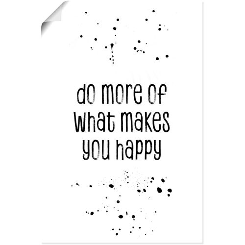 4059745813471 - Wandbild ARTLAND Mehr von dem was glücklich macht Bilder Gr B H 60 cm x 90 cm Poster Sprüche & Texte 1 St schwarz Bild Kunstdruck Leinwandbild Kunstdrucke Bilder als Alubild Leinwandbild Wandaufkleber oder Poster in versch Größen 4059745813471 - Wandbild ARTLAND Mehr von dem was glücklich macht Bilder Gr B H 60 cm x 90 cm Poster Sprüche & Texte 1 St schwarz Bild Kunstdruck Leinwandbild Kunstdrucke Bilder als Alubild Leinwandbild Wandaufkleber oder Poster in versch Größen