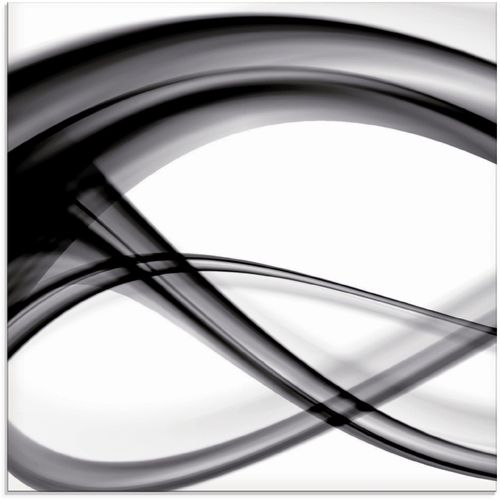 4062144102381 - Glasbild ARTLAND Abstrakte Komposition Bilder Gr B H 30 cm x 30 cm Gegenstandslos 1 St schwarz Glasbilder Bilder in verschiedenen Größen