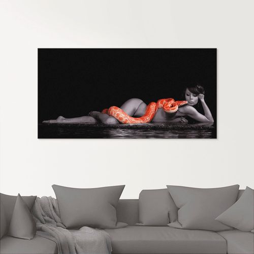 4055327769068 - Glasbild ARTLAND Frau in Wasser liegend mit roter Python Bilder Gr B H 60 cm x 30 cm Frau 1 St rot Glasbilder Bilder in verschiedenen Größen 4055327769068 - Glasbild ARTLAND Frau in Wasser liegend mit roter Python Bilder Gr B H 60 cm x 30 cm Frau 1 St rot Glasbilder Bilder in verschiedenen Größen