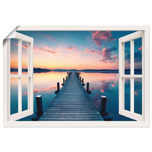 4059745627412 - Wandbild ARTLAND Pier im Sonnenaufgang Bilder Gr B H 100 cm x 70 cm Poster Fensterblick Querformat 1 St blau Bild Leinwandbild Kunstdrucke Bilder als Leinwandbild Wandaufkleber oder Poster in versch Größen 4059745627412 - Wandbild ARTLAND Pier im Sonnenaufgang Bilder Gr B H 100 cm x 70 cm Poster Fensterblick Querformat 1 St blau Bild Leinwandbild Kunstdrucke Bilder als Leinwandbild Wandaufkleber oder Poster in versch Größen