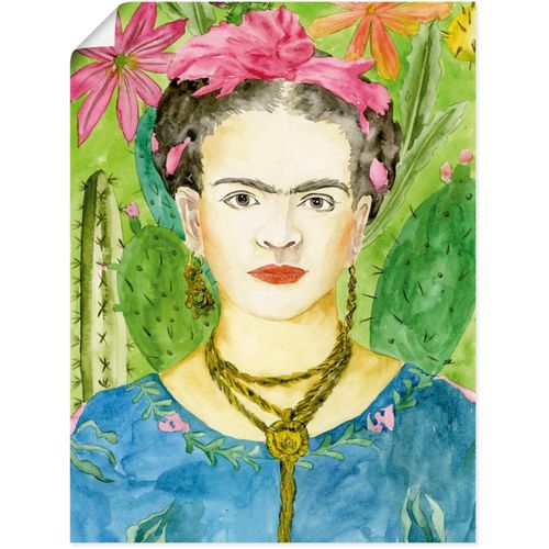 4062144824979 - Wandbild ARTLAND Frida Kahlo II Bilder Gr B H 90 cm x 120 cm Poster Bilder von Frauen Hochformat 1 St bunt Kunstdrucke als Alubild Leinwandbild Wandaufkleber oder Poster in versch Größen 4062144824979 - Wandbild ARTLAND Frida Kahlo II Bilder Gr B H 90 cm x 120 cm Poster Bilder von Frauen Hochformat 1 St bunt Kunstdrucke als Alubild Leinwandbild Wandaufkleber oder Poster in versch Größen