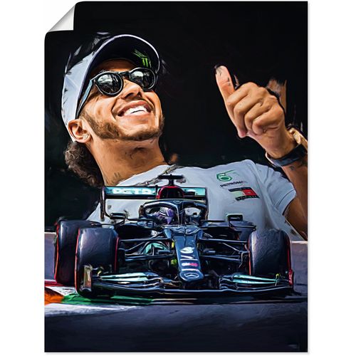4062144731901 - Wandbild ARTLAND Sir Lewis Hamilton alias LH44 Bilder Gr B H 45 cm x 60 cm Poster Auto Hochformat 1 St schwarz Kunstdrucke als Alubild Leinwandbild Wandaufkleber oder Poster in versch Größen 4062144731901 - Wandbild ARTLAND Sir Lewis Hamilton alias LH44 Bilder Gr B H 45 cm x 60 cm Poster Auto Hochformat 1 St schwarz Kunstdrucke als Alubild Leinwandbild Wandaufkleber oder Poster in versch Größen
